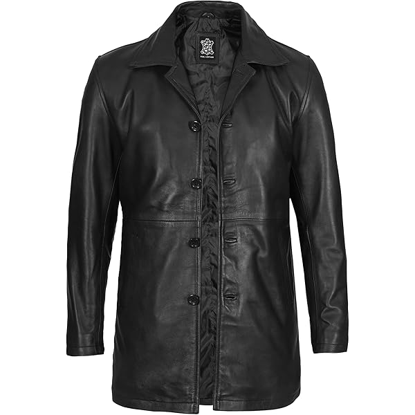ジャケット・アウター maxi long real leather coat Trench Ladies Black 298 Classic Full-Length Gothic Real
